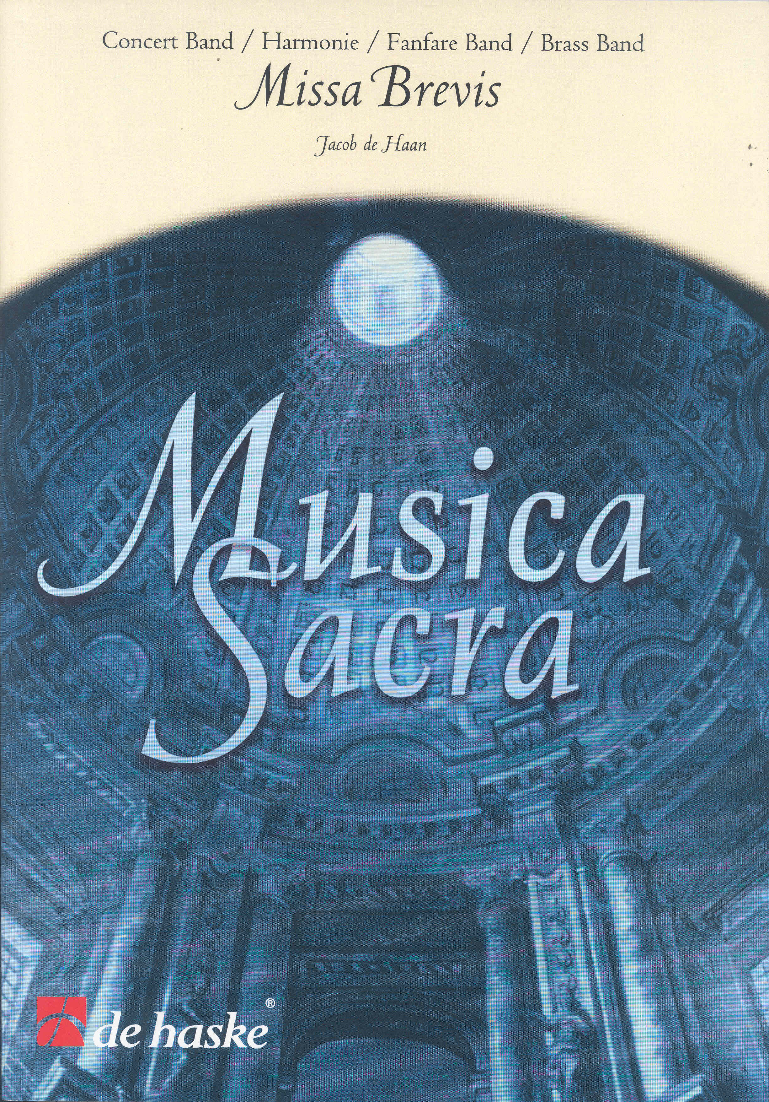 De Haan Missa Brevis Concert Band/fanfare/brass Sc Sheet Music Songbook