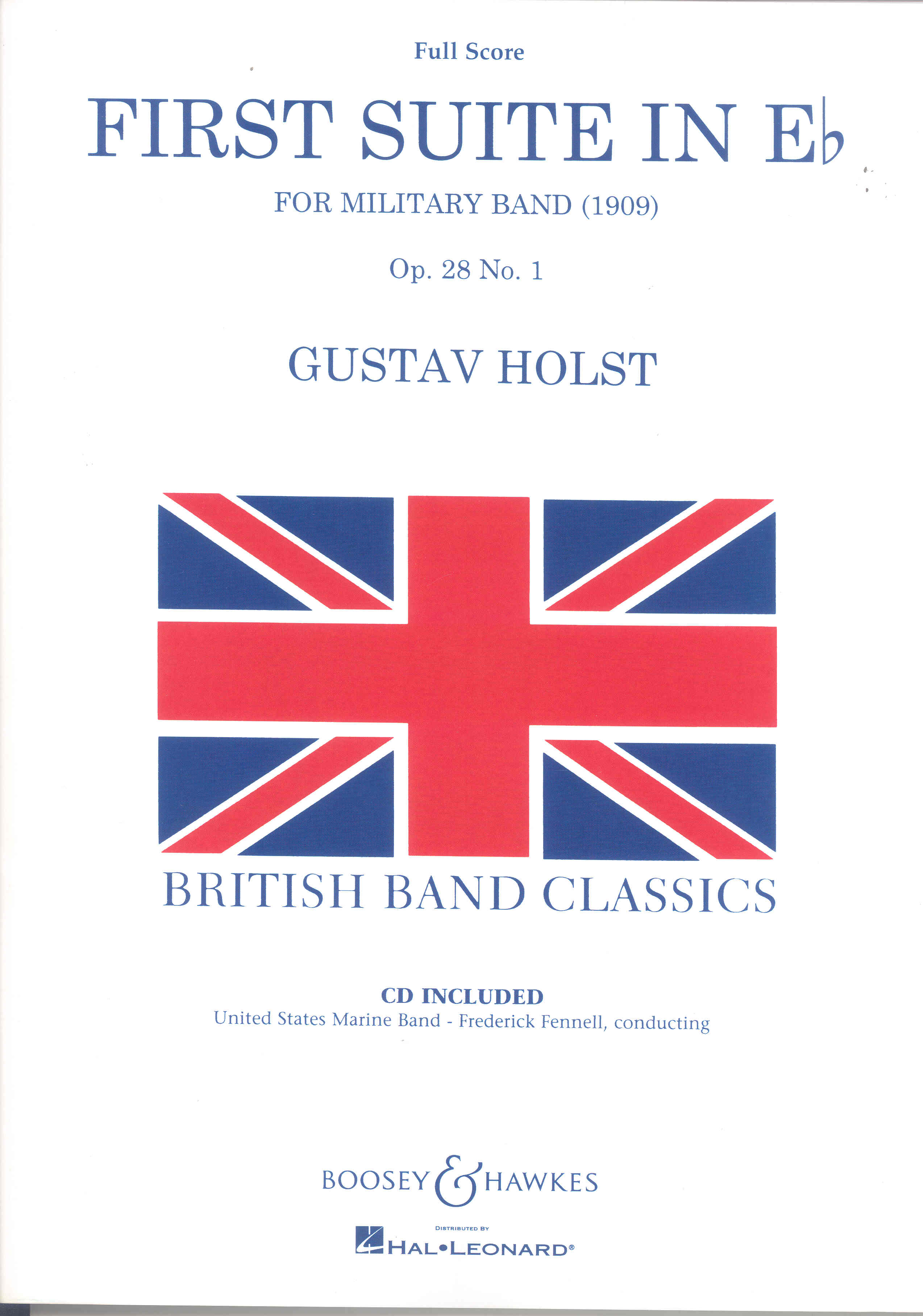 Holst Suite No 1 In E-flat Op28/1 Deluxe Sc & Cd Sheet Music Songbook