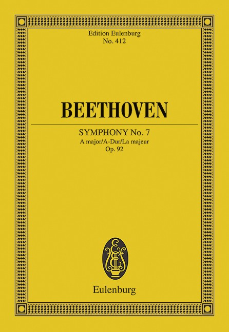 Beethoven Symphony No 7 Op92 A Mini Score Sheet Music Songbook