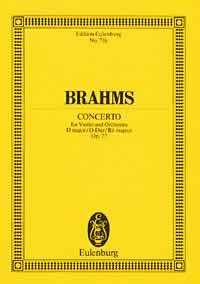 Brahms Violin Concerto Op77 Dmajor Mini Score Sheet Music Songbook