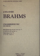 Brahms Chamber Music (incl Opp18,36,51,67 Etc ) Sheet Music Songbook