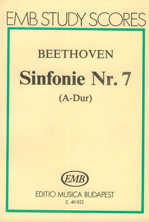 Beethoven Symphony No 7 Op92 A Study Score Sheet Music Songbook