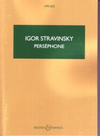 Stravinsky Persephone Hps652 Pocket Score Sheet Music Songbook
