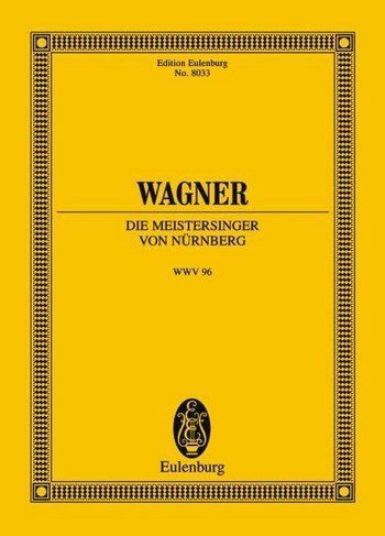 Wagner Mastersingers Of Nuremberg 2vol Min Score Sheet Music Songbook