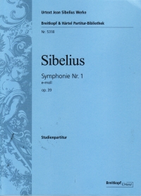 Sibelius Symphony No 1 In Emin Op39 Min Score Sheet Music Songbook