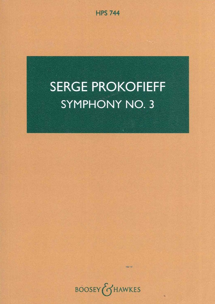 Prokofiev Symphony No 3 Op44 Miniature Score Sheet Music Songbook