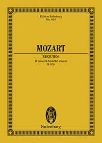Mozart Requiem In D Minor K626 Min Score Sheet Music Songbook