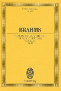 Brahms Tragic Overture Op81 Min Score Sheet Music Songbook