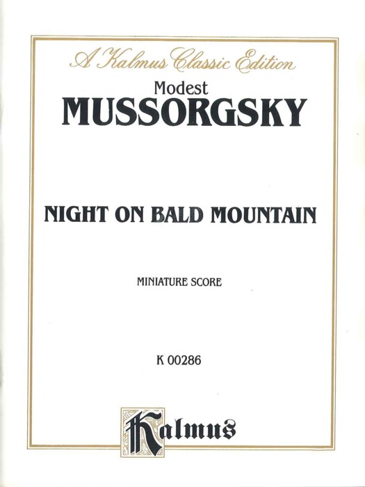 Mussorgsky Night On Bald Mountain Min Score Sheet Music Songbook