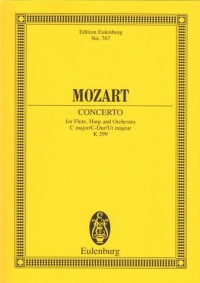 Mozart Concerto For Flute,harp & Orchestra C K299 Sheet Music Songbook