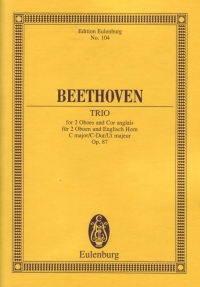Beethoven Trio Op87 (2 Oboes + Cor Anglais) Mini S Sheet Music Songbook