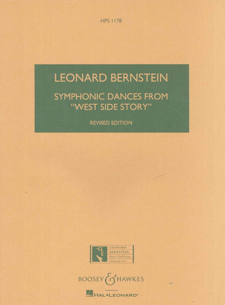Bernstein Symphonic Dances (west Side) Study Score Sheet Music Songbook