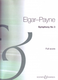 Elgar Symphony No3 (sketches For) Payne Full Score Sheet Music Songbook