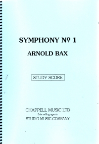 Bax Symphony No 1 Study Score Sheet Music Songbook