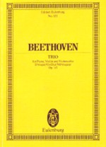 Beethoven Piano Trio Op1 No 1 Eb Mini Score Sheet Music Songbook
