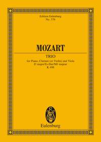 Mozart Clarinet Trio K498 Mini Score Sheet Music Songbook