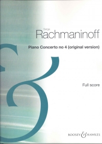 Rachmaninoff Piano Concerto No 4 Full Score Sheet Music Songbook