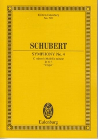 Schubert Symphony No 4 Cmin Mini Score Sheet Music Songbook