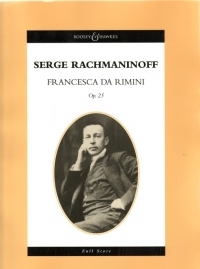 Rachmaninoff Francesca Da Rimini Op25 Full Score Sheet Music Songbook