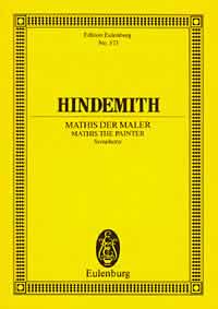 Hindemith Mathis Der Mahler Pocket Score Sheet Music Songbook