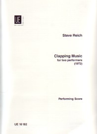 Reich Clapping Music Performing Score Sheet Music Songbook