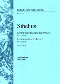 Sibelius Lemm Zeiht Heimwarts Min Sc Op22/4 Sheet Music Songbook
