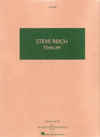 Reich Tehillim Pocket Score Sheet Music Songbook