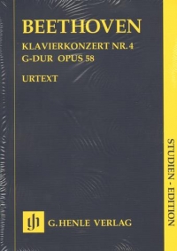 Beethoven Piano Concerto No 4 G Op58 Study Score Sheet Music Songbook