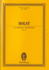 Holst Choral Fantasia Op51 Psc/stscr Sheet Music Songbook