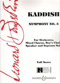 Bernstein Kaddish-symphony No 3 Full Score Fsb-469 Sheet Music Songbook