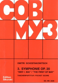 Shostakovich Symphony No 3 (1st Of May) Pock Sc Sheet Music Songbook