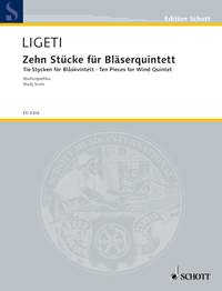 Ligeti Ten Pieces (wind Quintet) Pocket Score Sheet Music Songbook
