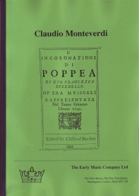 Monteverdi Lincoronatione Di Poppea Bartlett Fsc Sheet Music Songbook