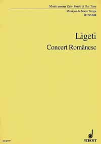 Ligeti Concert Romanesc Study Score Sheet Music Songbook
