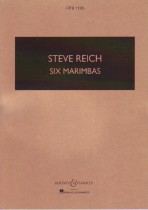 Reich 6 Marimbas Miniature Score Hps1195 Sheet Music Songbook