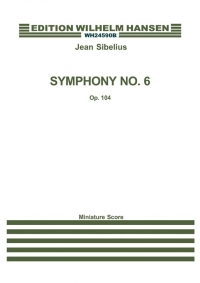 Sibelius Symphony No 6 Op104 Dmin Miniature Score Sheet Music Songbook