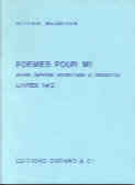 Messiaen Poemes Pour Mi Pocket Score Sheet Music Songbook