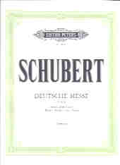 Schubert Mass (german) D872 Full Score Sheet Music Songbook