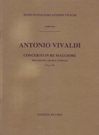Vivaldi Concerto Dmaj Rv222 Violin Sheet Music Songbook