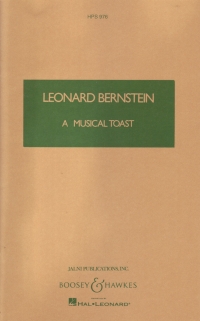 Bernstein Musical Toast Pocket Score Sheet Music Songbook