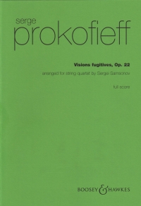 Prokofiev Visions Fugitives Op22 Stri Quartet Sc Sheet Music Songbook