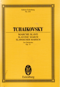 Tchaikovsky Marche Slave Op31 Pocket Score Sheet Music Songbook