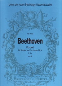 Beethoven Piano Concerto No 4 Gmaj Op58 Fullscore Sheet Music Songbook