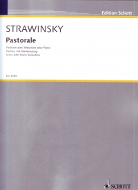 Stravinsky Pastorale Sop/vce/wind Full Score Sheet Music Songbook