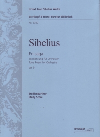 Sibelius En Saga Op9 Pocket Score Sheet Music Songbook
