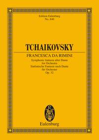 Tchaikovsky Francesca Da Rimini Op32 Pocket Score Sheet Music Songbook