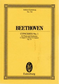 Beethoven Piano Concerto No 1 Cmaj Op15 Mini Score Sheet Music Songbook