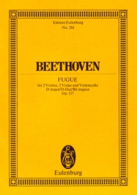 Beethoven Fugue D Op137 Mini Sheet Music Songbook