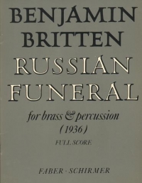Britten Russian Funeral 11 Part Brass Ens Full Sc Sheet Music Songbook