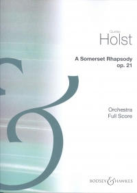 Holst A Somerset Rhapsody Orchestra Score Sheet Music Songbook